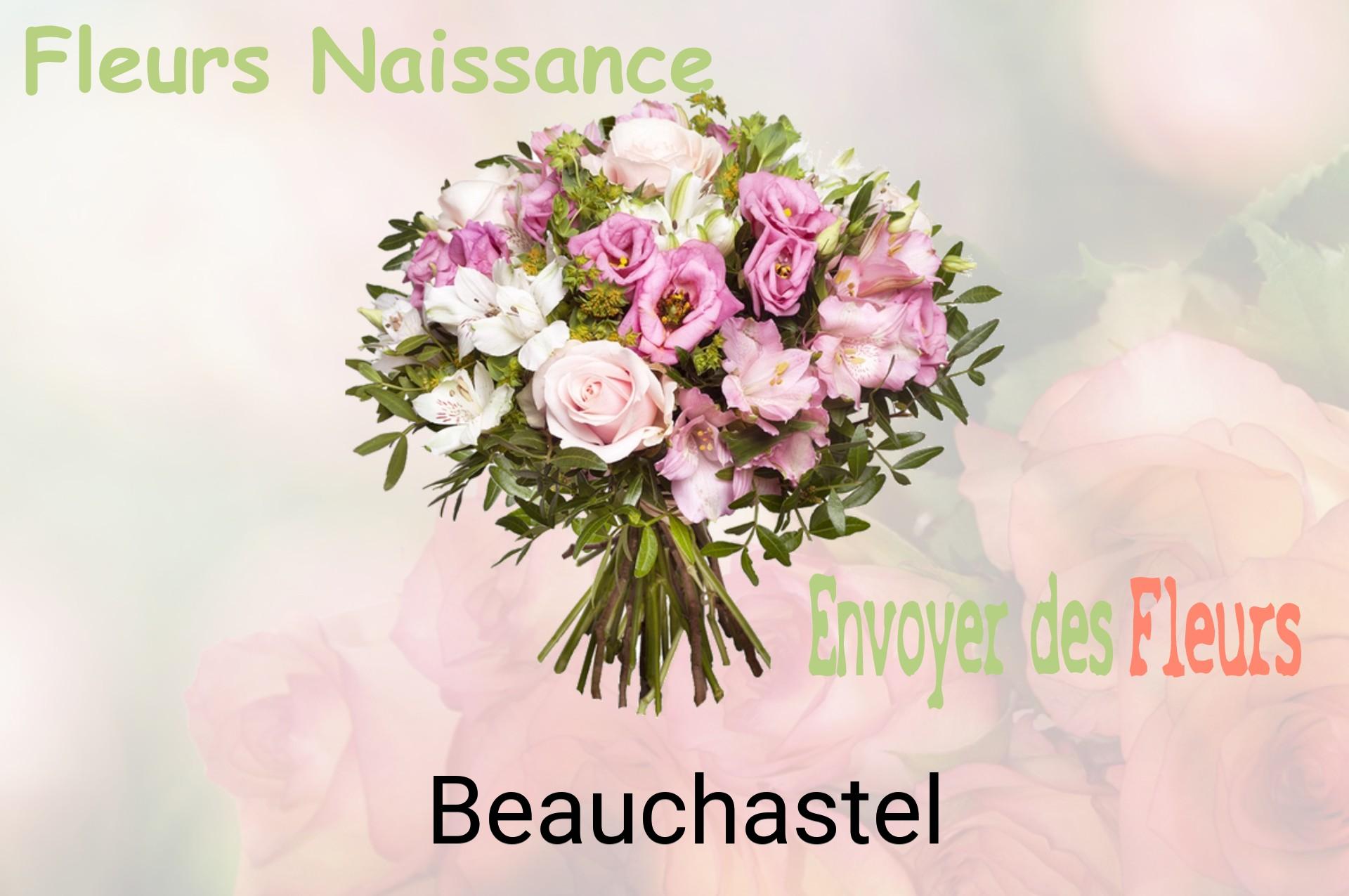 Bouquet de fleurs de naissance livré à Beauchastel